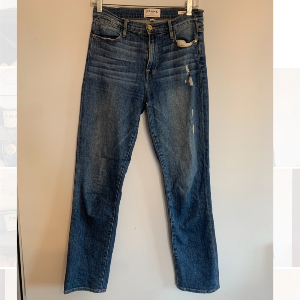 FRAME  classic straight leg jeans
